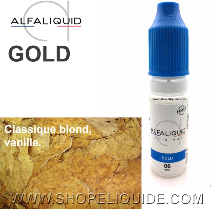 E-LIQUIDE ALFALIQUID TABAC GOLD
