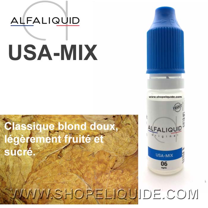 E-LIQUIDE ALFALIQUID TABAC USA-MIX