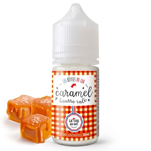 concentre caramel beurre sale le coq qui vape